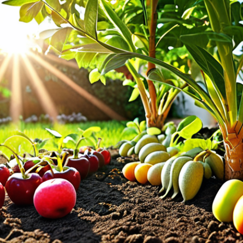 Home 11 ** A vibrant, fertile garden where seeds of knowledge are being planted and watered. The plants are diverse, representing different subjects, and are bearing delicious-looking fruits. In the background, a bright sun shines, symbolizing continuous learning. The overall feeling is one of growth, abundance, and enjoyment of the learning process.
**