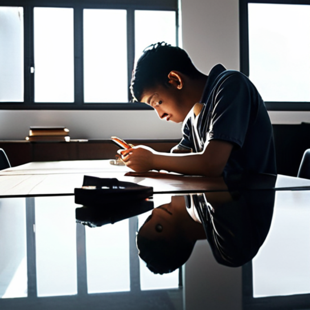 **  A person dedicating time to learning and self-development amidst the busyness of daily life. Focus on a quiet, reflective setting.

**